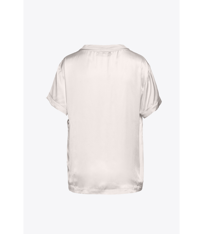 Beaumont Beaumont Vintage Satin T-Shirt Off White