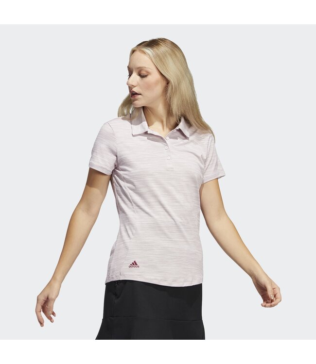 Adidas Adidas Dames Space-Dyed Poloshirt Pink