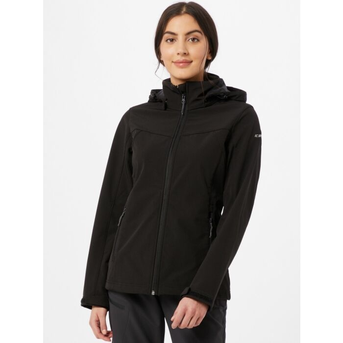 Icepeak Brenham Dames Softshell Jack Zwart - John\'s Sport Shop