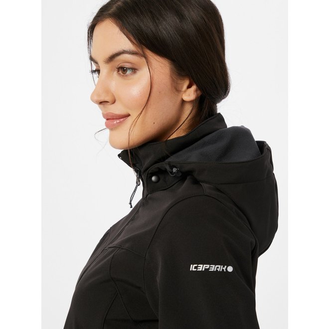 Icepeak Brenham Dames Softshell Jack Zwart