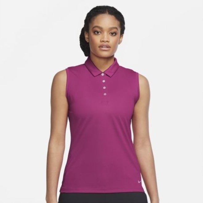 Nike Dri-FIT Victory Women's Sleeveless Golf Polo Pink