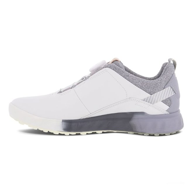 Ecco Dames Golf S-Three BOA White Silver Grey