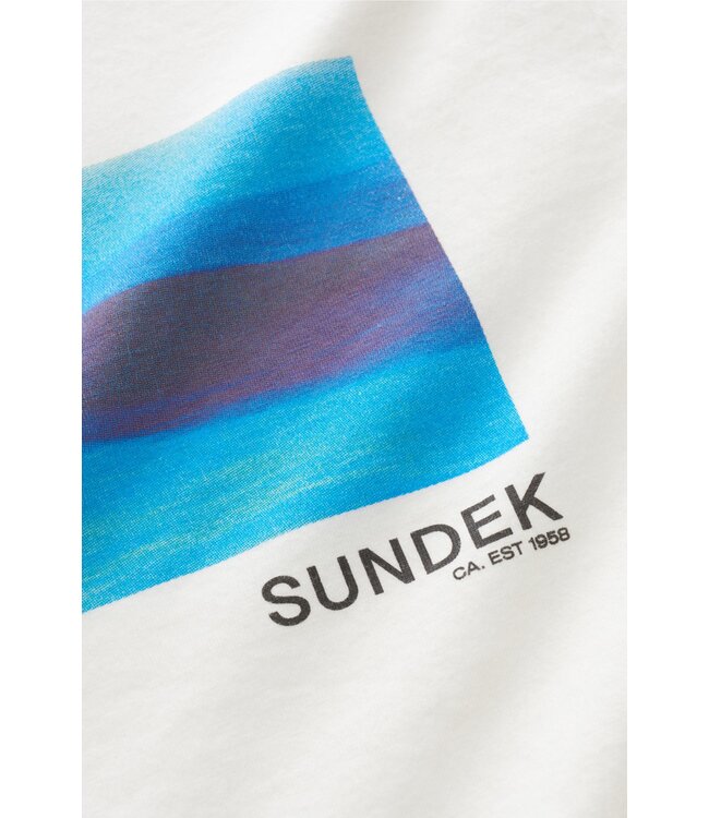 Sundek Sundek Printed T-Shirt Heren Wit
