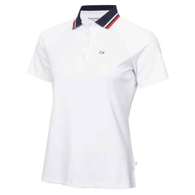 Calvin Klein Dames Holloway Polo White/Navy/Red