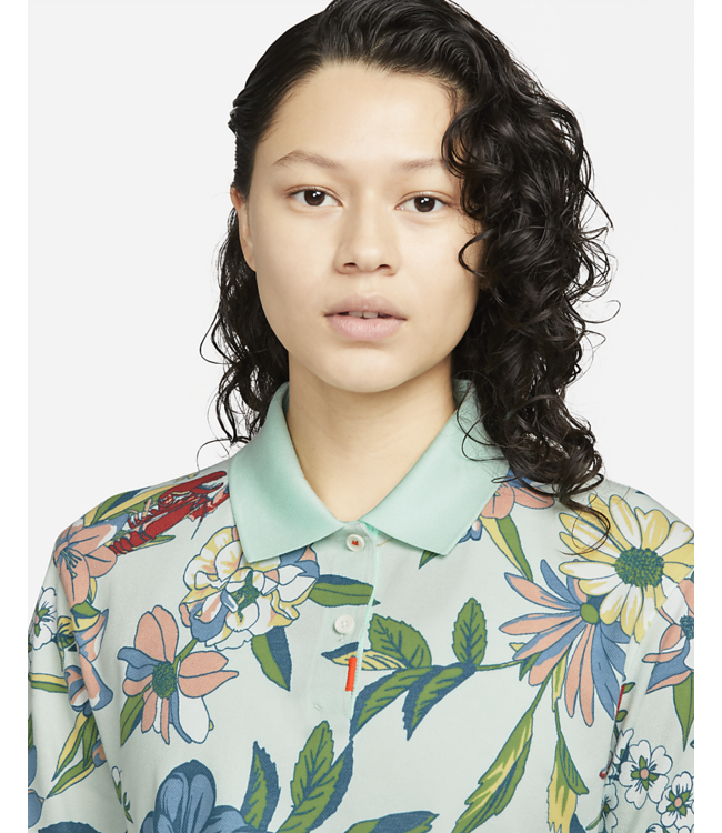 Nike The Nike Polo Dames Print Shirt Groen/Multicolor