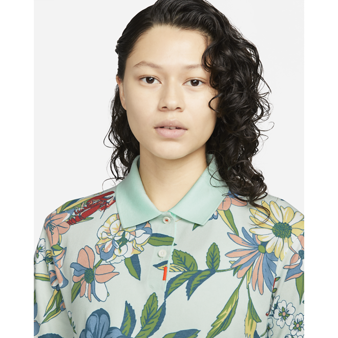 The Nike Polo Dames Print Shirt Groen/Multicolor