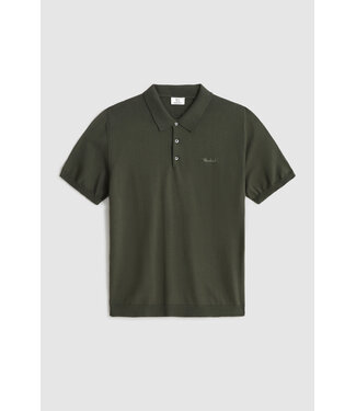 Woolrich Woolrich Easy Polo Short Sleeves Heren Outdoor Green