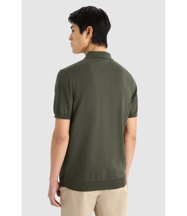 Woolrich Woolrich Easy Polo Short Sleeves Heren Outdoor Green