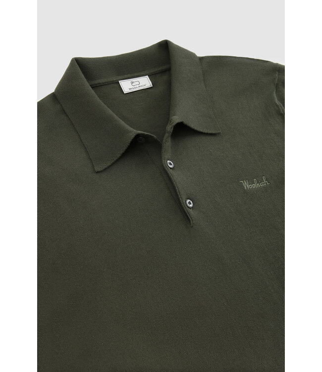 Woolrich Woolrich Easy Polo Short Sleeves Heren Outdoor Green