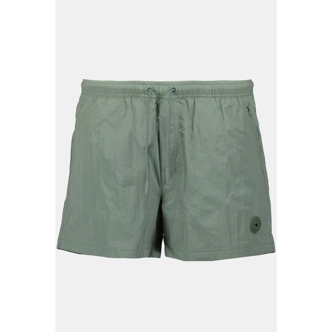 Airforce Waxed Crincle Swimshort Heren Lily Pad