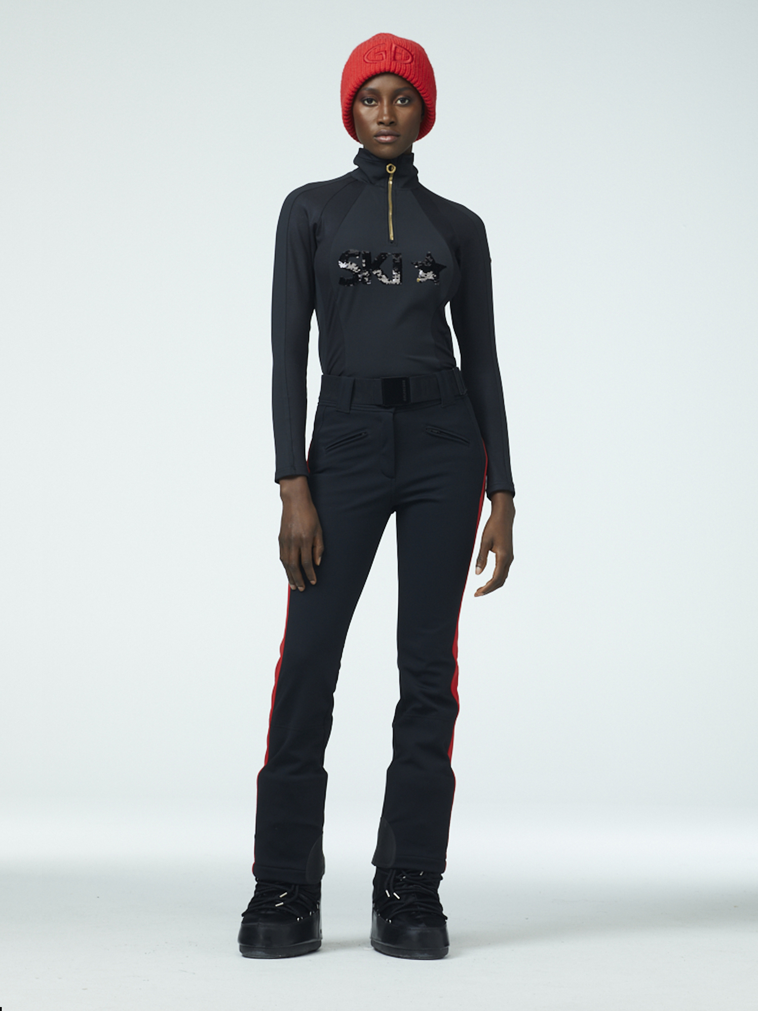 Goldbergh Runner Ski Pants Black/Flame 