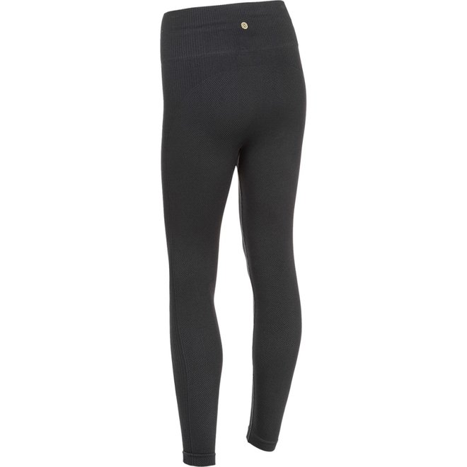 Athlecia Flow Woman Ribbed Seamless Tights Black