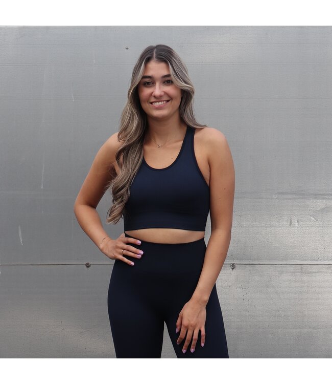 Athlecia Athlecia Balance Woman Seamless Sport Bra Dark Blue