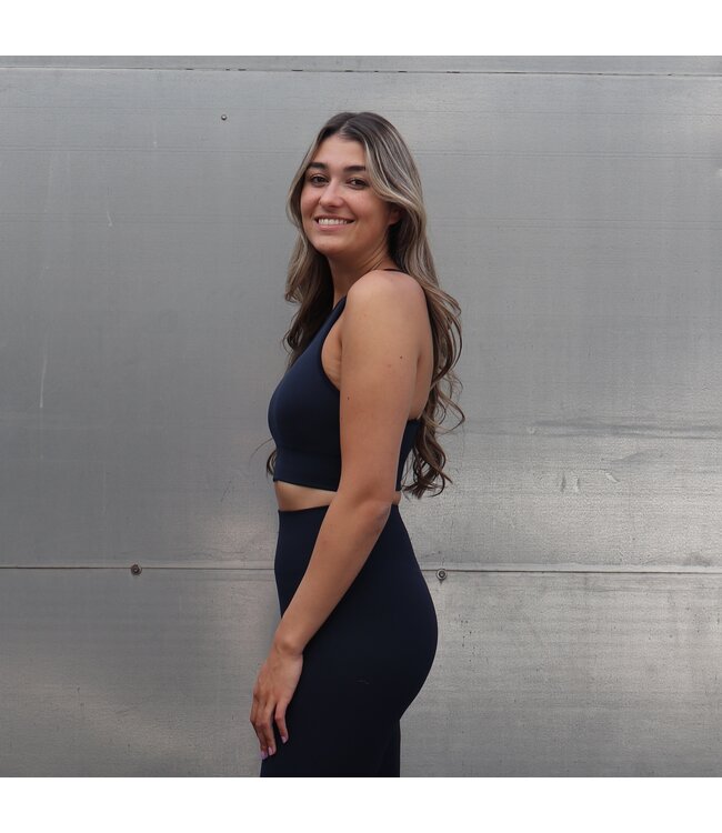 Athlecia Athlecia Balance Woman Seamless Sport Bra Dark Blue