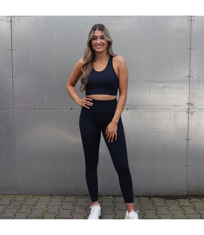 Athlecia Athlecia Balance Woman Seamless Sport Bra Dark Blue