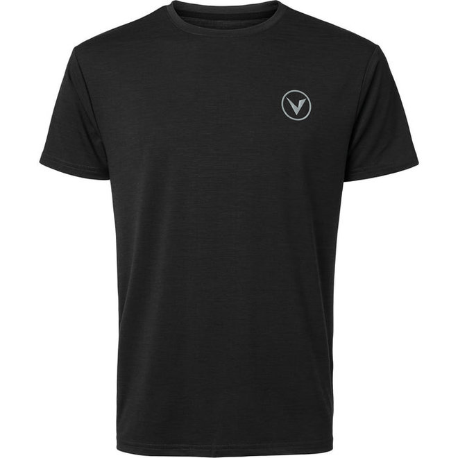 Virtus Men Joker Stretch Sport Shirt Black Short Sleeve