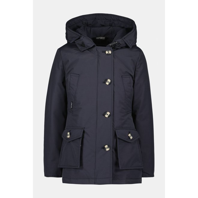 Airforce Meisjes 4 Pocket Parka Dark Navy Blue