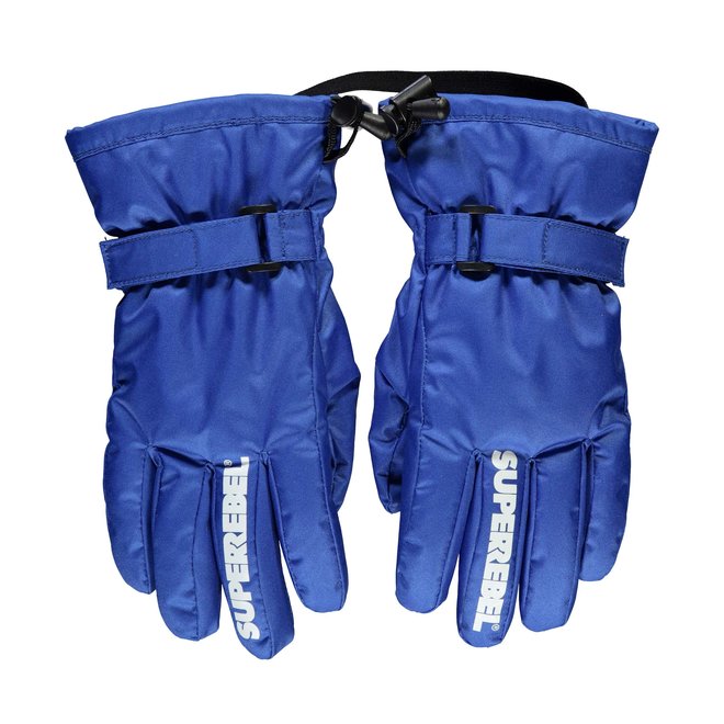 Super Rebel Nutz Ski Glove With Fleece Yves Blue