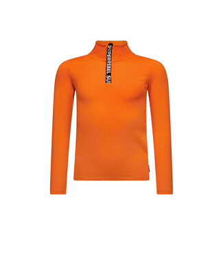 Superrebel Kidsgear Super Rebel Spurt Ski Pully Fancy Tape Zipper Neon Orange