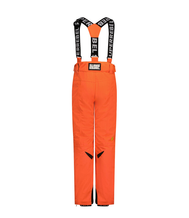 Superrebel Kidsgear Super Rebel Speed Ski Pants Twill UNI Taped Neon Orange