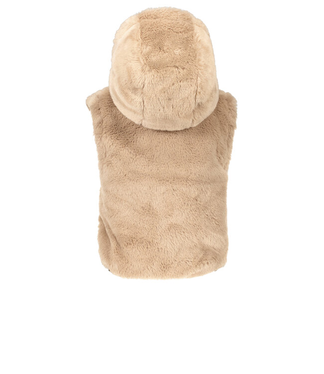 Superrebel Kidsgear Super Rebel Girls Monkey Reversible Bodywarmer Partially Taupe