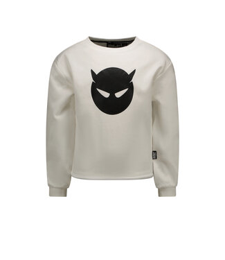 Superrebel Kidsgear Super Rebel Meisjes Ace Devil Sweater Off White