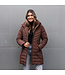 Luhta Luhta Dames Haukkala Coat Chocolate Brown