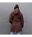 Luhta Luhta Dames Haukkala Coat Chocolate Brown
