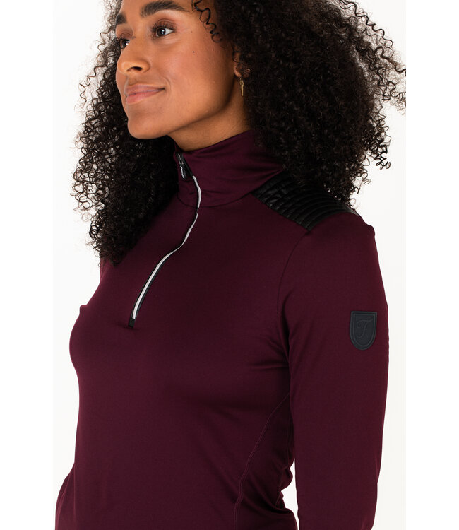 Falcon Falcon Lady Foxy Skipully 1/2 Zip Vigneto