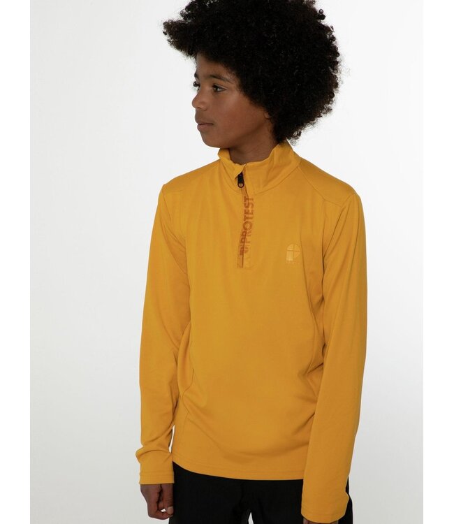 Protest Jongens Pully WILLOWY JR 1/4 zip top Dark Yellow