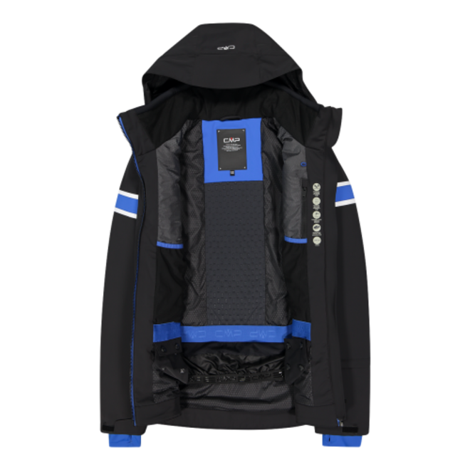 CMP Heren Ski Jas Zwart / Blauw / Wit