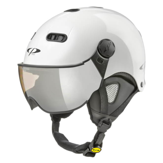 CP Helmet Carachillo XS Shiny White clear Silver Mirror