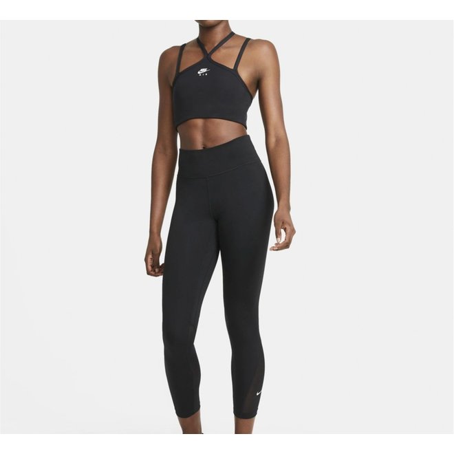 Nike One 7/8-legging met mesh vlakken voor dames zwart