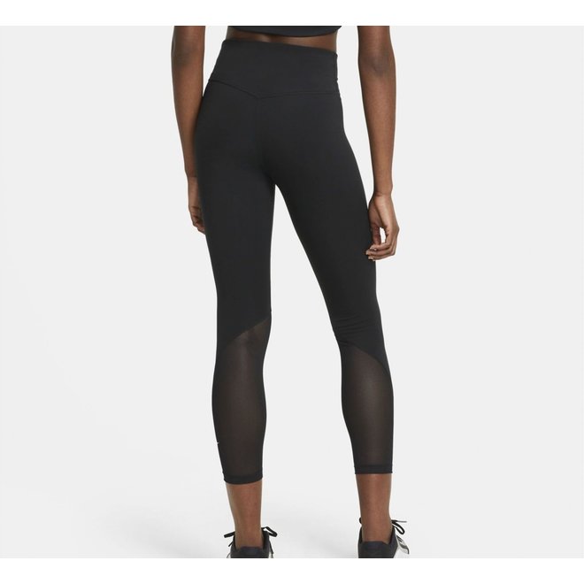 Nike One 7/8-legging met mesh vlakken voor dames zwart