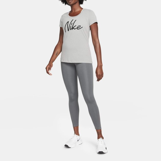 Nike One 7/8-legging met mesh vlakken voor dames grijs