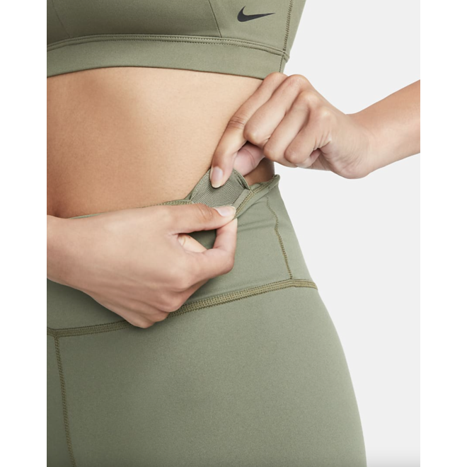 Nike One 7/8-legging met mesh vlakken voor dames groen