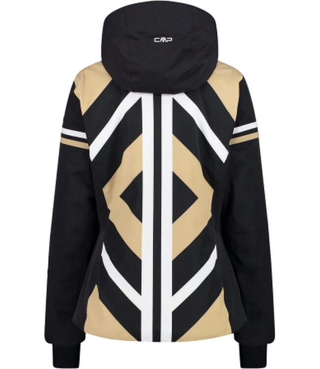 CMP CMP Dames Ski Jas Zwart Beige Wit