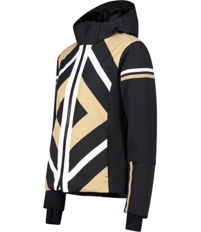 CMP CMP Dames Ski Jas Zwart Beige Wit