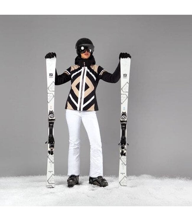 CMP CMP Dames Ski Jas Zwart Beige Wit