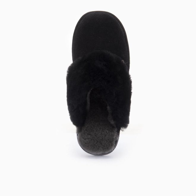 Warmbat Pantoffels Flurry Women Suede Black/Black