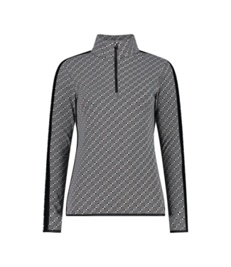CMP CMP Dames Print Ski Pully Black White