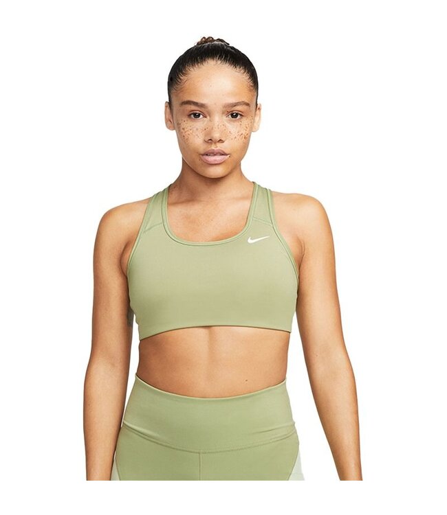 Nike Nike Dri-FIT Swoosh Nonpded Sportbeha Dames Groen
