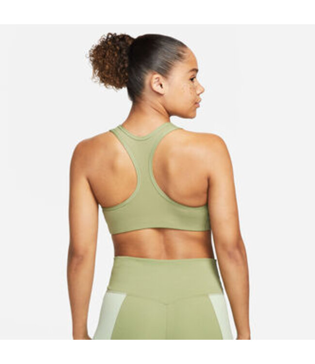 Nike Nike Dri-FIT Swoosh Nonpded Sportbeha Dames Groen