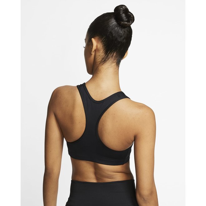 Nike Dri-FIT Swoosh Nonpded Sportbeha Dames Zwart