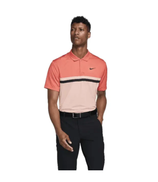 Nike Nike Heren Dri Fit Golfblock Polo Orange