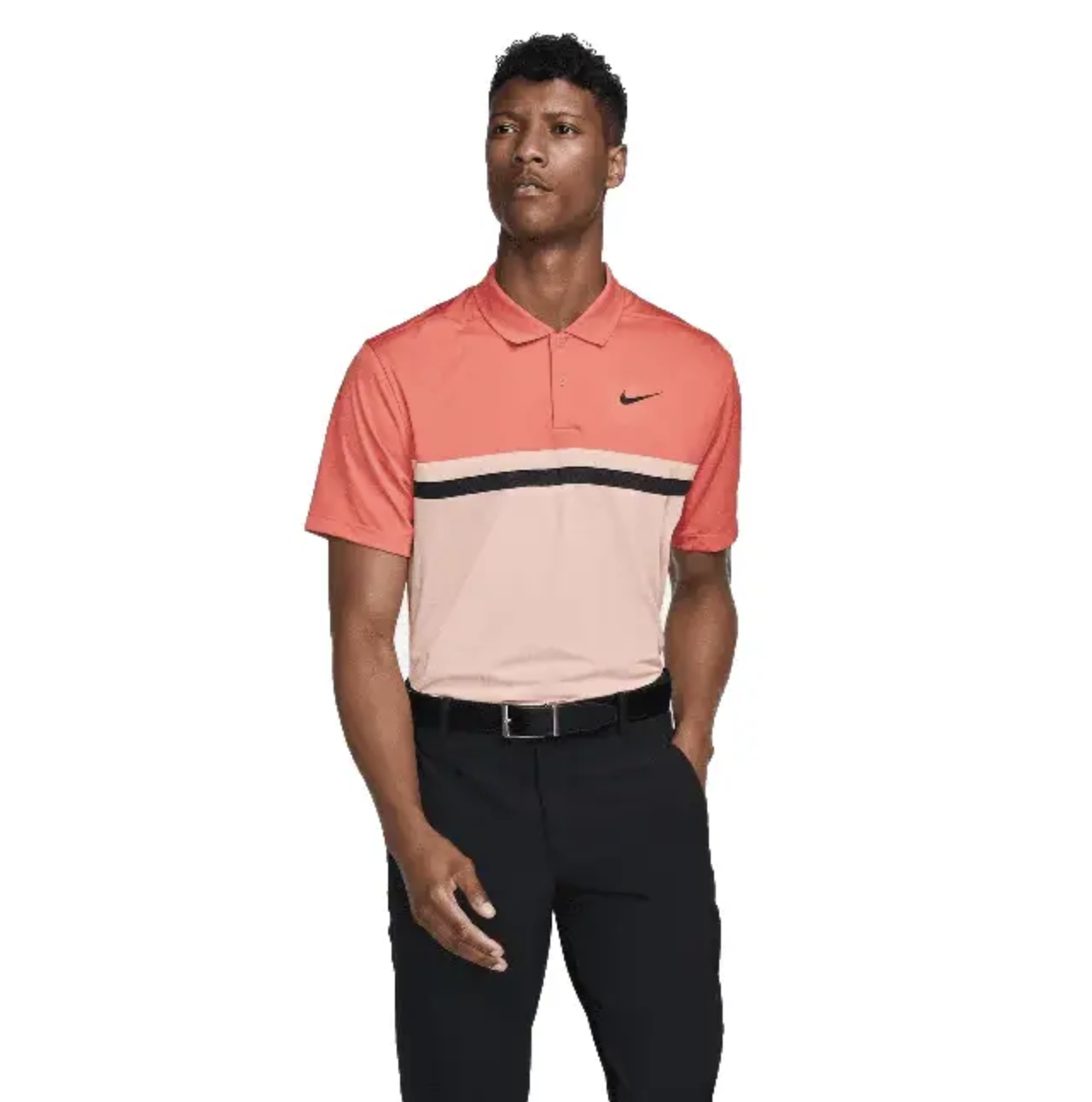 Nike Heren Dri Golfblock Orange - John's Sport Shop