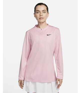 Nike Nike Dri-FIT UV Advantage Golftop met halflange rits voor dames Roze