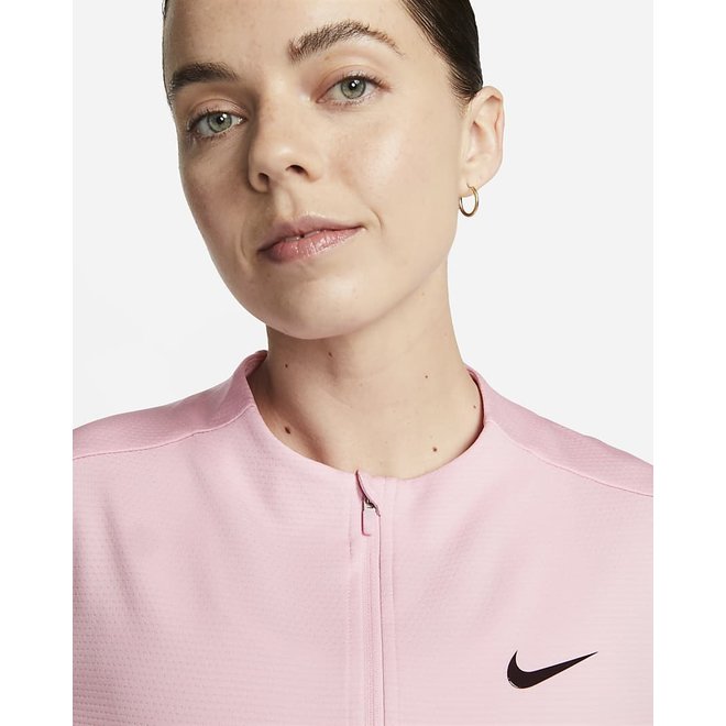 Nike Dri-FIT UV Advantage Golftop met halflange rits voor dames Roze