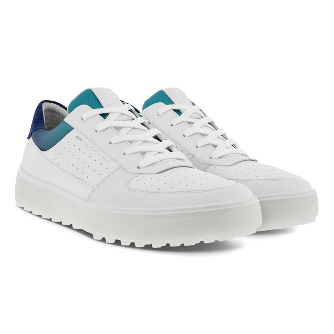 Ecco Heren Golf Tray White Blue Depths