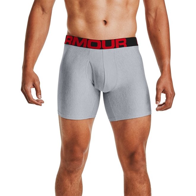 Under Armour Tech Boxerjock 2 Pack 6 Inch Black